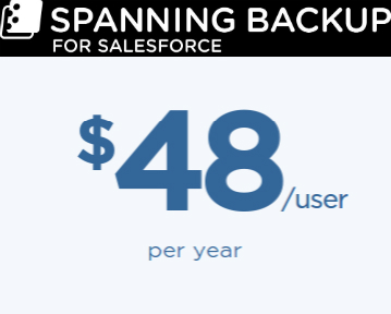 Spanning Backup for Salesforce Price